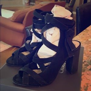 Gianni Bini Black Seude Heels